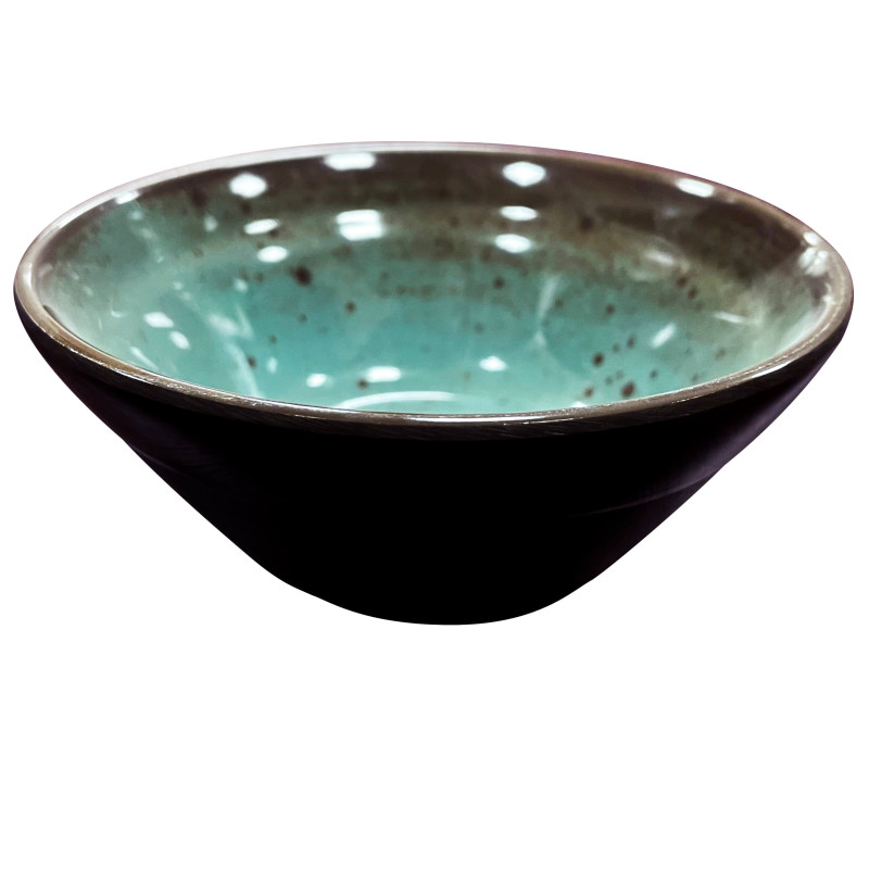 Tigela de melamina reutilizável terracota azul 11.4Øx5.1cm