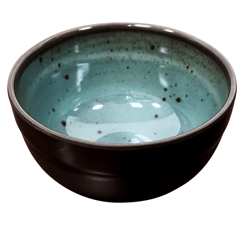 Bol de melamina reutilizable terracota azul 11.4Øx6.5cm