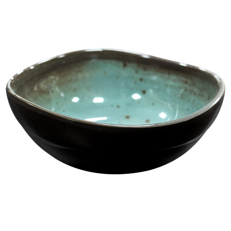 Bol de melamina reutilizable terracota azul 11.4Øx4.8cm