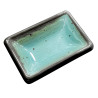 Salsero de melamina reutilizável terracota azul 8.8x6.1x2.5cm