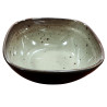 Tigela de melamina reutilizável terracota cinza 17.8x17.8x7.4cm