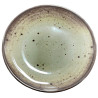 Prato de melamina reutilizável terracota cinza 21.5Øx2.5cm