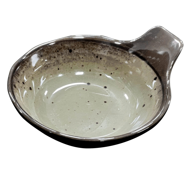 Tigela de melamina reutilizável terracota cinza 13.4x11.8x5.8cm