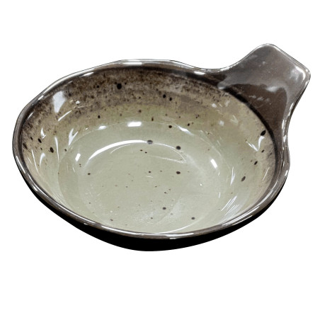 Tigela de melamina reutilizável terracota cinza 13.4x11.8x5.8cm