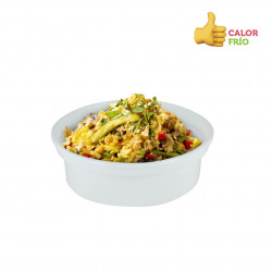 PP reusable white circular container (250cc)