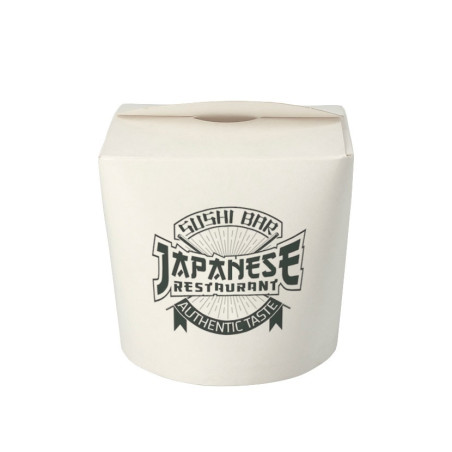 Envases de cartón blanco oriental (750cc) Personalizado 1 tinta