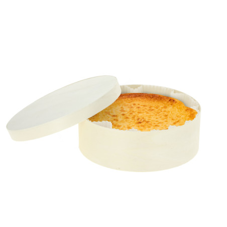 Molde de madera para tarta de queso con papel de horno (17Ø x 6cm)