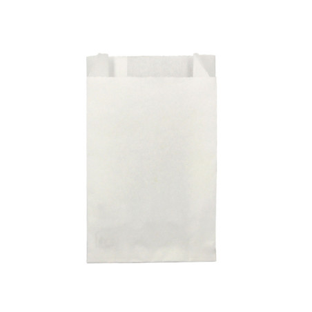Saco anti-gordura branco para batatas e fritos (10+4x16 cm)