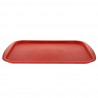 Bandeja roja PP resistente y reutilizable (44x31cm)