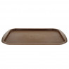 Bandeja marrón PP resistente y reutilizable (44x31cm). Hasta fin de stock