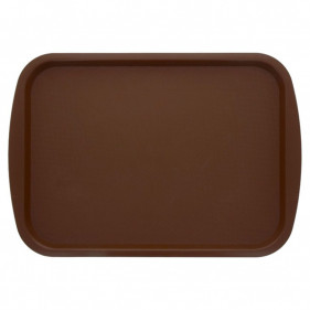 Resistant and reusable PP brown tray (44x31cm). Until end of stock