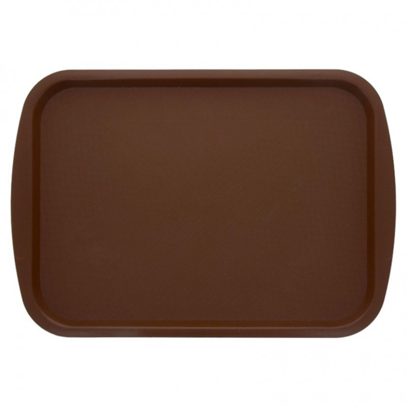 Vassoio marrone in PP resistente e riutilizzabile (44x31cm). Fino ad esaurimento scorte Vassoio marrone in PP resistente e riutilizzabile (44x31cm). Fino ad esaurimento scorte