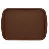Bandeja marrón PP resistente y reutilizable (44x31cm). Hasta fin de stock