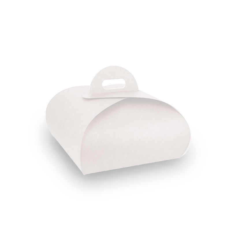 Caja de tarta blanca pequeña formato mariposa (20x20x14cm)