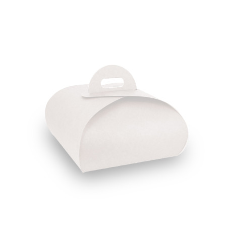 Caja de tarta blanca pequeña formato mariposa (20x20x14cm)