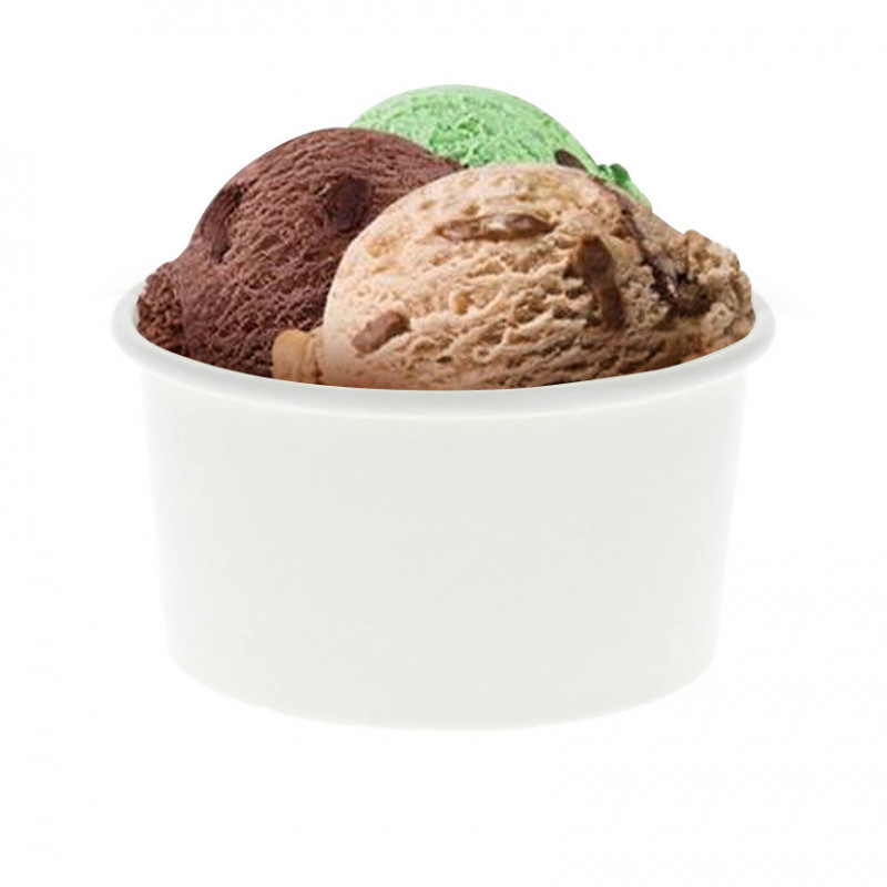 Taças para sorvetes brancas 180ml (6Oz)