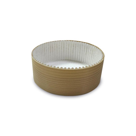 Molde de madera para tarta de queso con papel de horno sin tapa(10,5Ø x 4,2cm)