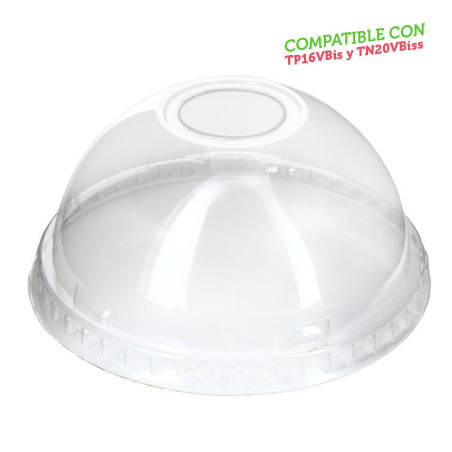 Tapa cúpula con agujero para vasos TN20VBissPL (9,6Ø)