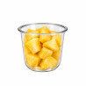 Vasos Quinder PET transparente (forma U)