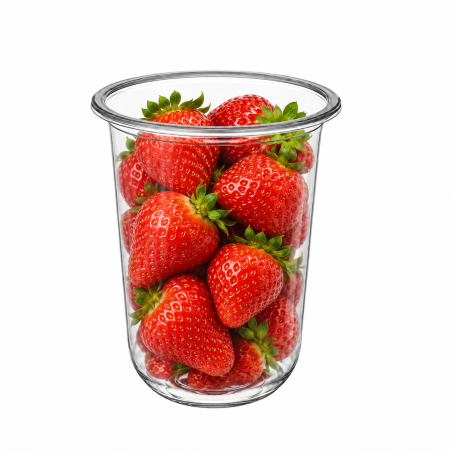 Vasos Q transparente PET (forma U)