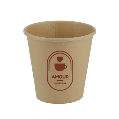 Vasos para café kraft personalizado 1 tinta
