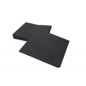 Black Cellulose Napkin 20x20 2 Sheets.