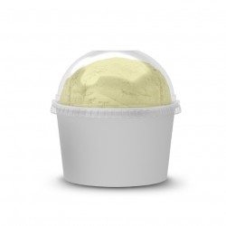Potes de sorvete branco 180ml (6Oz)