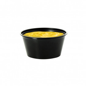 Tarrina para salsas de color negro (120ml)