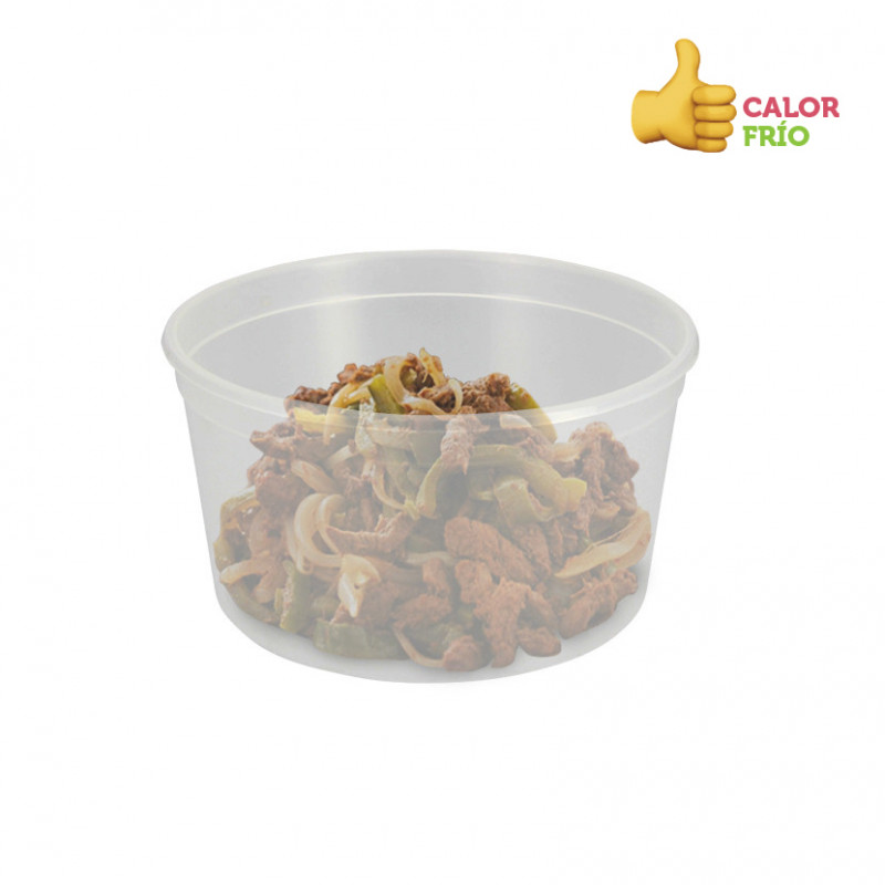 PP reusable translucent circular container (500c) PP reusable translucent circular container (500c)