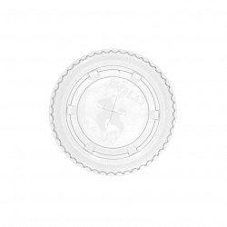 Tampa plana com cruz para copos PET pequenos (8Ø)