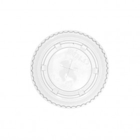 Flat lid with cross for small PET cups (8Ø)