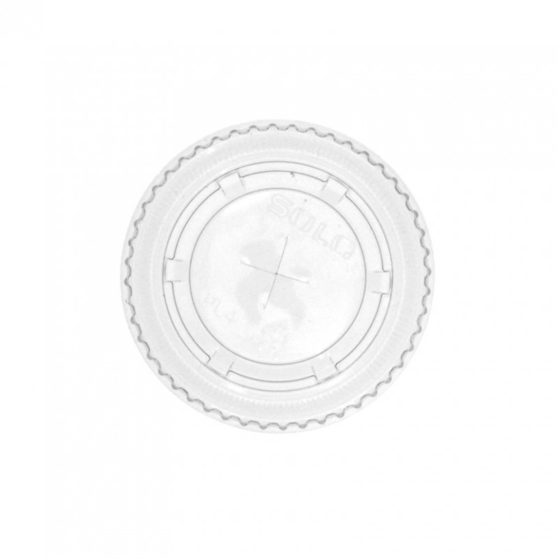 Tampa plana com cruz para copos PET pequenos (8Ø)