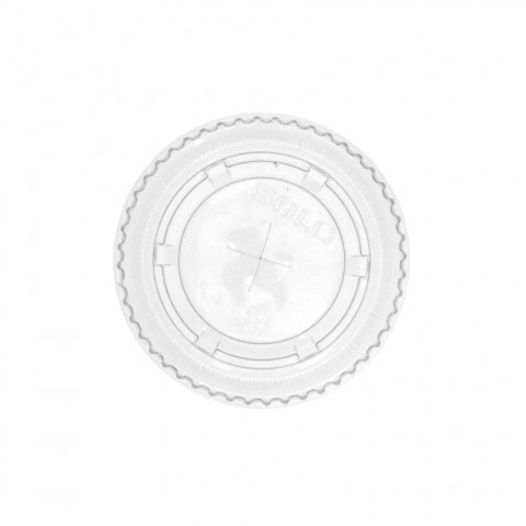 Tampa plana com cruz para copos PET pequenos (8Ø)