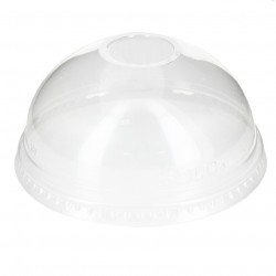 Tapa cúpula con agujero para vaso postre (10Ø). Hasta fin de stock