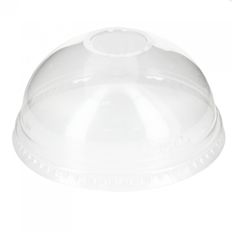 Tapa cúpula con agujero para vaso postre (10Ø). Hasta fin de stock