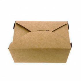 Caixas de comida para viagem de papelão Kraft (1150cc)