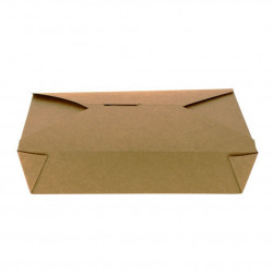 Cajas para llevar comida cartón kraft (1250cc). Hasta fin de stock