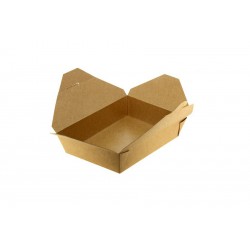 Cajas para llevar comida cartón kraft (1250cc). Hasta fin de stock