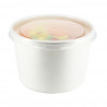 Tarrina para helados cartón blanco con tapa (470ml). HASTA FIN DE STOCK