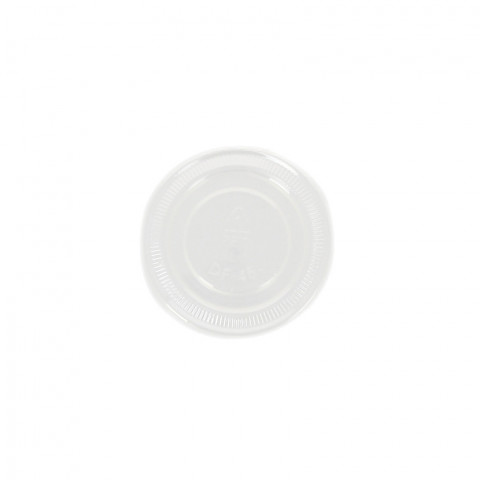 Tapa para tarrina PET reciclable y transparente (4,4Ø)