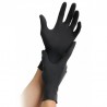 Guantes de nitrilo negro talla L