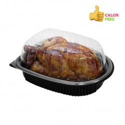 ENVASES PARA POLLOS ASADOS REUTILIZABLES PP CON TAPA