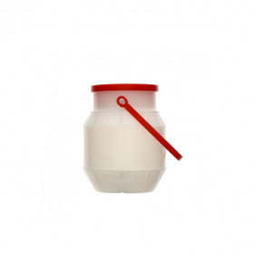 Jarra de leite de plástico com alça (500ml)