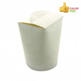 Oriental white cardboard containers (500cc)