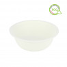 Platos blancos de caña de azúcar Bowl bio compostable (500ml)