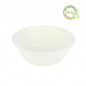Pratos brancos de cana-de-açúcar Bowl bio compostável (500ml)