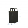 Black MINI kraft paper bags with flat handle (18 9x22cm)