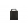 Black MINI kraft paper bags with flat handle (18 9x22cm)