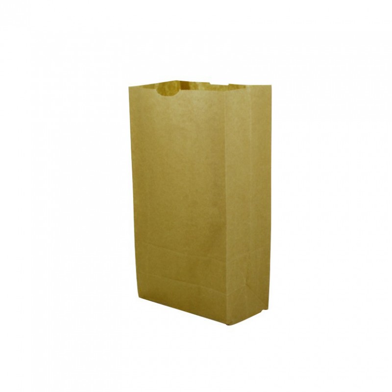 Bolsas de papel kraft pequeñas sin asas (18 + 11 x 34cm)