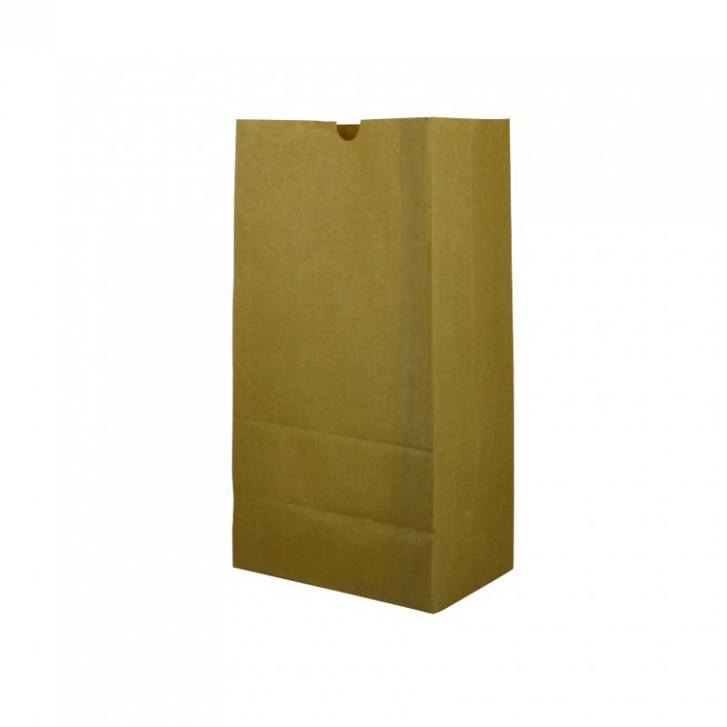 Bolsas de papel kraft medianas sin asas (20,5 + 15 x 40cm)